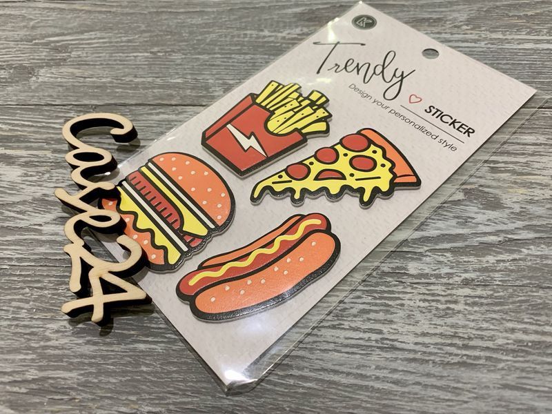 Набір декоративних наклейок Trendy Sticker (100 на 124 мм) 17402 фото