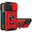 PC + TPU чехол Camshield armor для iPhone 15 Pro / красный