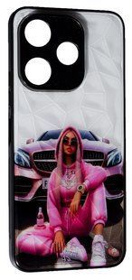 Чохол накладка Prisma Ladies для Poco M6 (4G) / pink car 200940 фото