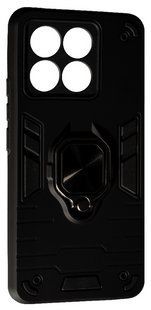 PC + TPU чехол New Transformer для Poco F6 Pro / черный 200305 фото