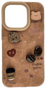 Силиконовый 3D чехол Coffee для iPhone 15 Pro Max / коричневый 202797 фото