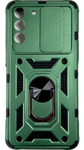 PC + TPU чохол Camshield armor для Samsung Galaxy S21 FE / зелений 085377 фото