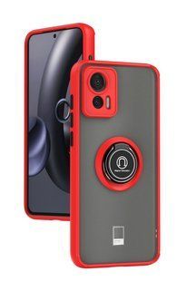 TPU чохол накладка Matte Ring Magnit для Motorola Edge 30 Neo червоний 093351 фото