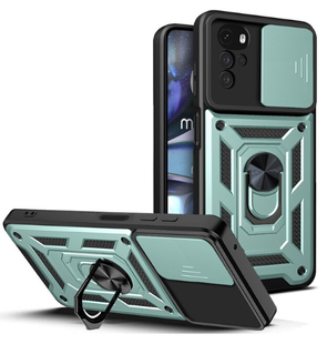 PC + TPU чохол Camshield armor для Motorola G22 / зелений 89375 фото