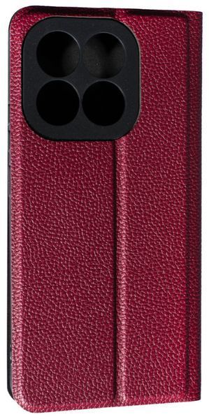 Шкіряний чохол книжка Fibra case на Xiaomi 15T / bordo 204147 фото
