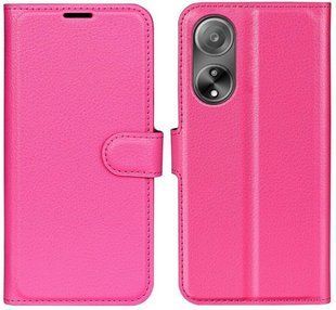 Чохол книжка Lichee для OPPO A38 малиновий 093100 фото