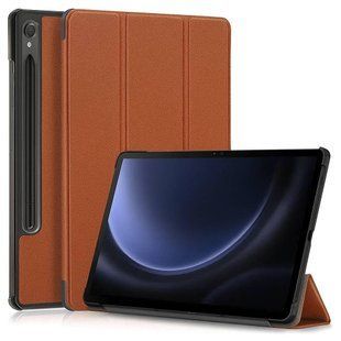 Чехол книжка Crazy Horse для Samsung Galaxy Tab S9 FE (10.9") / коричневый 100575 фото
