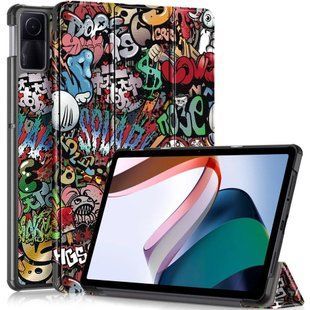 Чехол книжка Crazy Horse на Xiaomi Redmi Pad SE (11") / graffiti 092001 фото