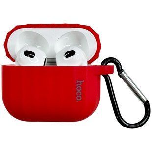 Силіконовий чохол Hoco WB22 для AirPods 3 (2021) червоний 089649 фото