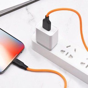USB кабель Hoco X21 Plus Silicone Lightning Cable (2m) 80598 фото