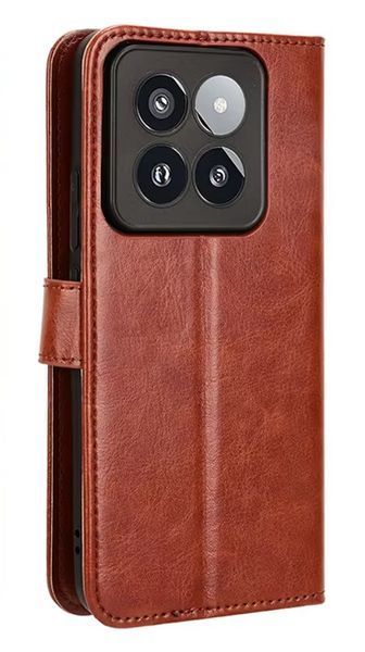 Чохол книжка Book case для Xiaomi 14T Pro / коричневий 201958 фото