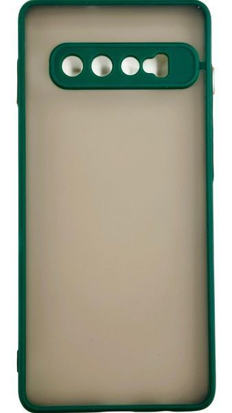 TPU чохол накладка Matte Color Case для Samsung Galaxy S10 Plus темно-зелений 092235 фото