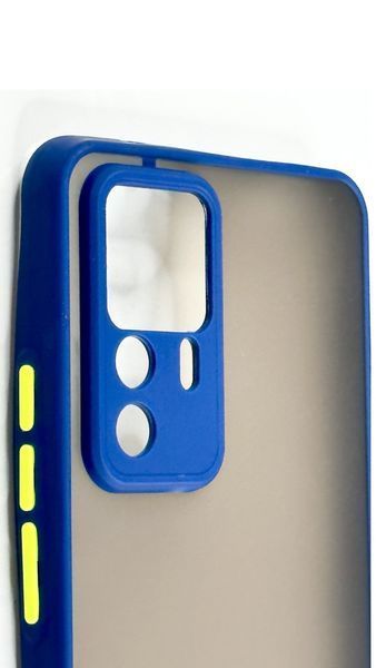 TPU чехол накладка Matte Color Case для Xiaomi 12T синий 092085 фото