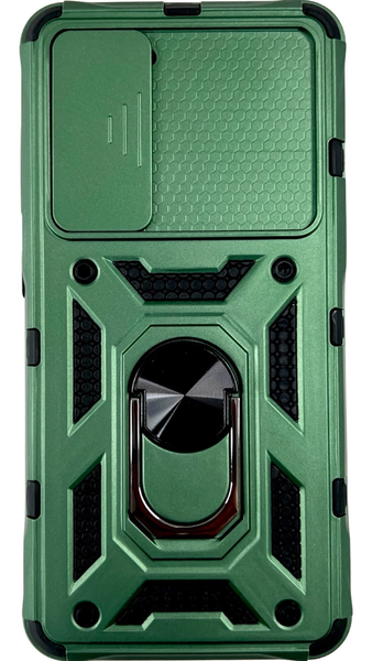 PC + TPU чехол Camshield armor для Samsung Galaxy S21 FE / зеленый 085377 фото