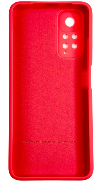Чехол Soft touch для Xiaomi Redmi Note 11 / красный 089274 фото