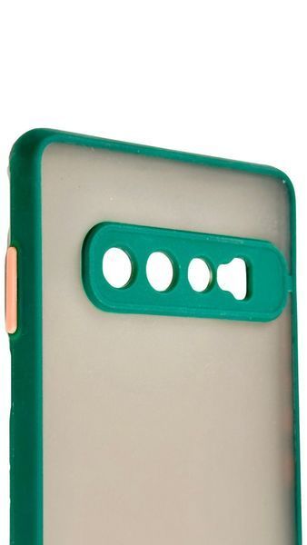 TPU чохол накладка Matte Color Case для Samsung Galaxy S10 Plus темно-зелений 092235 фото