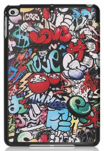 Чохол книжка Crazy Horse на планшет iPad mini 4 (7.9") 2015 / graffiti 202945 фото