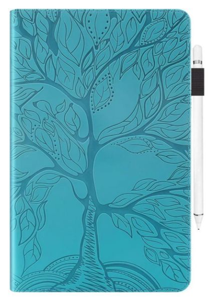 Чехол книжка Wood book для Lenovo Tab K11 2024 (11") / голубой 202189 фото