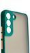 TPU чохол накладка Matte Color Case для Samsung Galaxy S22 Plus темно-зелений 092185 фото 3