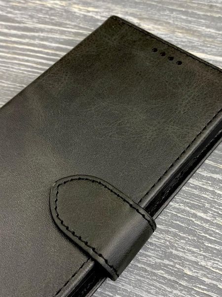 Шкіряний чохол книжка Retro на ZTE Blade V50 Vita чорний 095030 фото