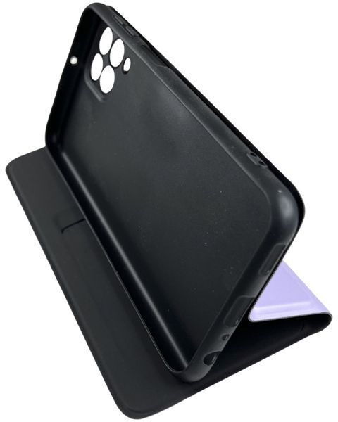 Кожаный чехол книжка Fibra на Samsung Galaxy M33 (на самсунг м33) фиалковый 087755 фото