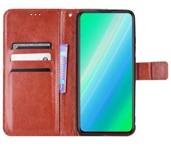 Чохол книжка Book case для Poco X7 Pro / коричневий 099465 фото