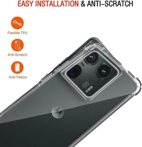 Чохол накладка WXD для Motorola Edge 50 Ultra / прозорий 097416 фото