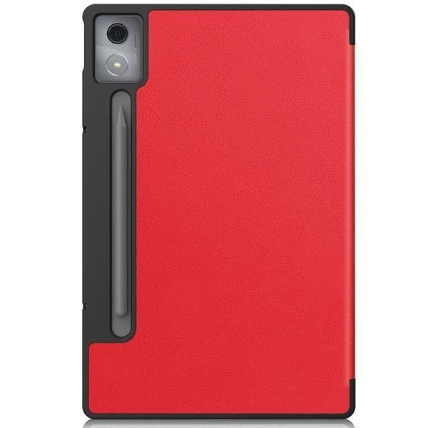 Шкіряний чохол книжка Crazy Horse на планшет Lenovo Idea Tab Pro (12.7")/червоний 099245 фото