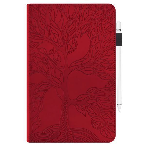Чохол книжка Wood Book на планшет OPPO Pad Air (10.36")/червоний 098713 фото