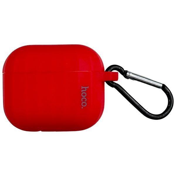 Силіконовий чохол Hoco WB22 для AirPods 3 (2021) червоний 089649 фото
