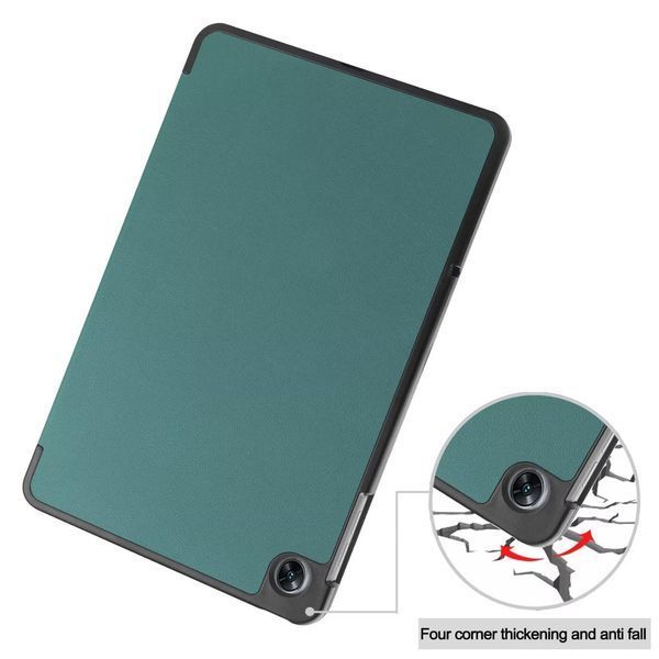 Кожаный чехол книжка Crazy Horse для Oppo Pad Air зеленый 090028 фото
