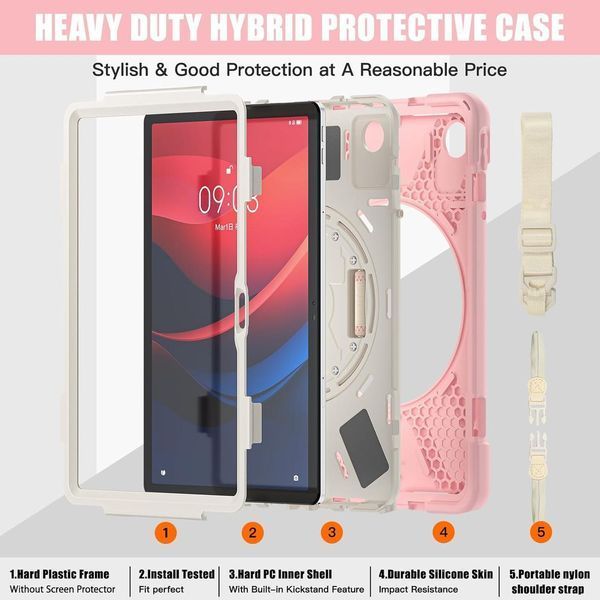 Чохол Carbon Armor Cross Tablet на планшет Lenovo Tab M11 (11")/рожевий 097623 фото
