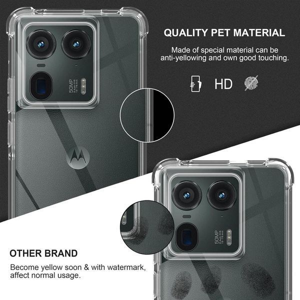 Чохол накладка WXD для Motorola Edge 50 Ultra / прозорий 097416 фото