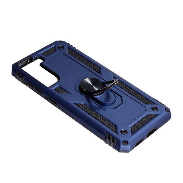 PC + TPU чехол New armor для Samsung Galaxy S21 FE синий 088824 фото