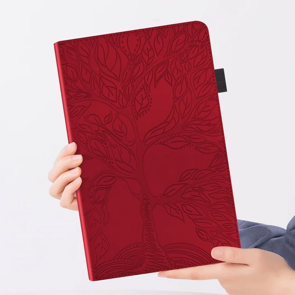 Чохол книжка Wood Book на планшет OPPO Pad Air (10.36")/червоний 098713 фото