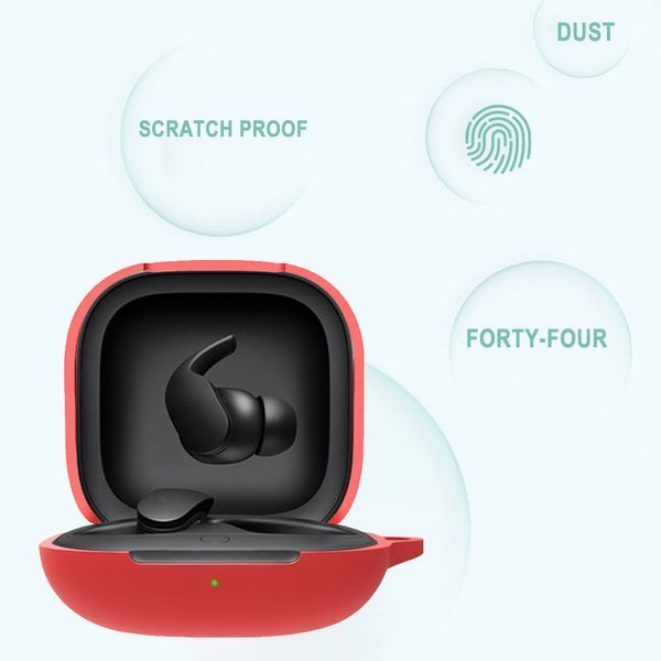 Силіконовий чохол із карабіном для Beats Fit Pro чорний 89679 фото