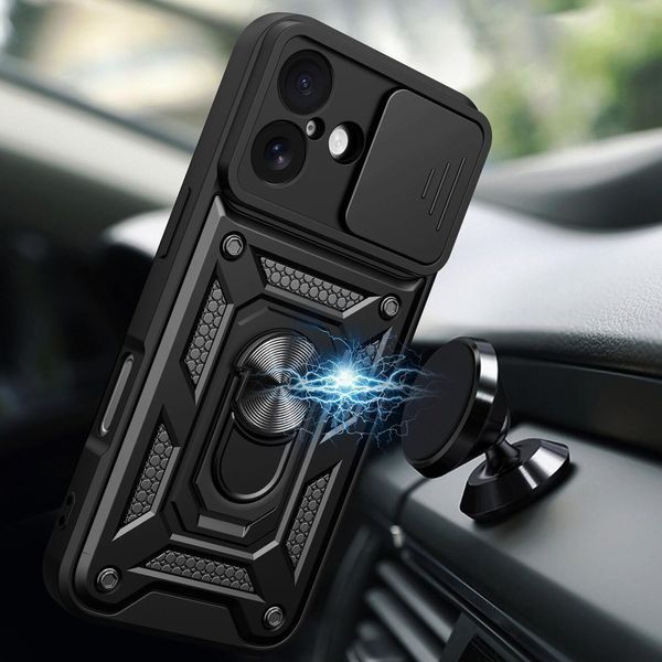 PC + TPU чохол Camshield Armor для iPhone 17 / чорний 100642 фото