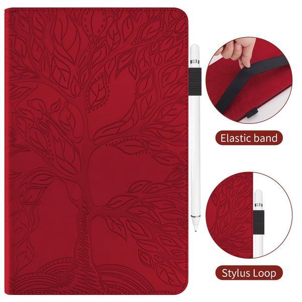 Чохол книжка Wood Book на планшет OPPO Pad Air (10.36")/червоний 098713 фото