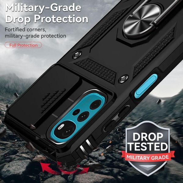 PC + TPU чохол Camshield armor для Motorola G22 / зелений 89375 фото