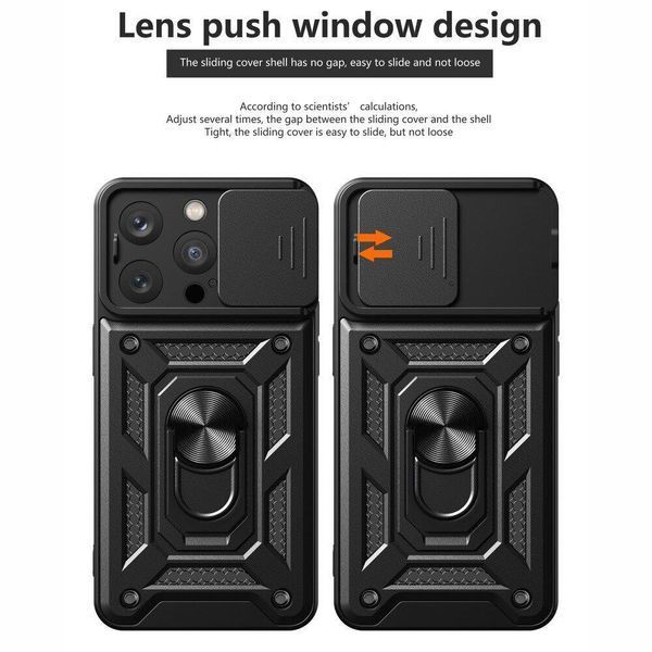 PC + TPU чехол Camshield armor для iPhone 15 Pro / красный 093636 фото