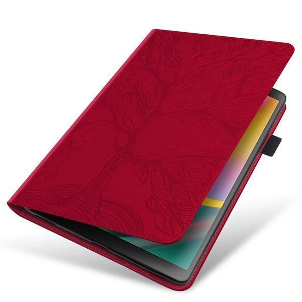 Чохол книжка Wood Book на планшет OPPO Pad Air (10.36")/червоний 098713 фото