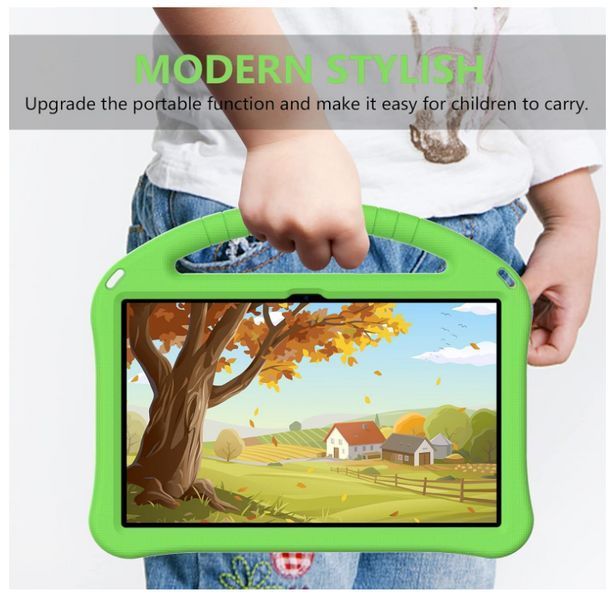 Чехол New Kids Case на Lenovo Tab M10 Plus (3gen) 10.6" / (зеленый) 200127 фото