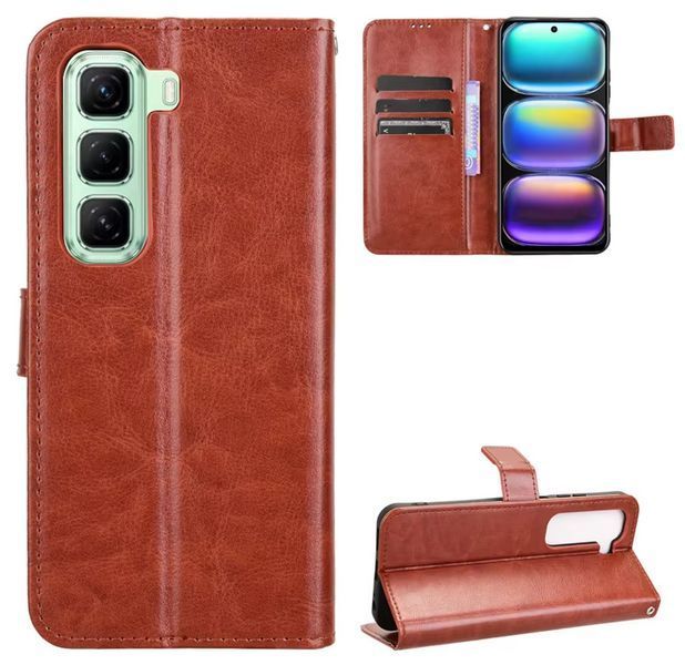 Чохол книжка Book case для Infinix Hot 50 4G (X6882) / коричневий 201733 фото