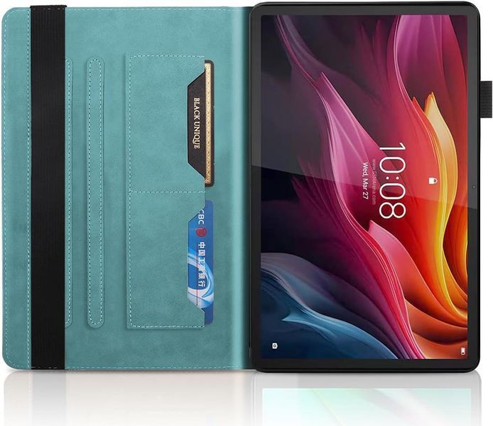 Чохол книжка Wood Book на планшет Lenovo Xiaoxin Pad Pro (12.7") 2025 / блакитний 099886 фото