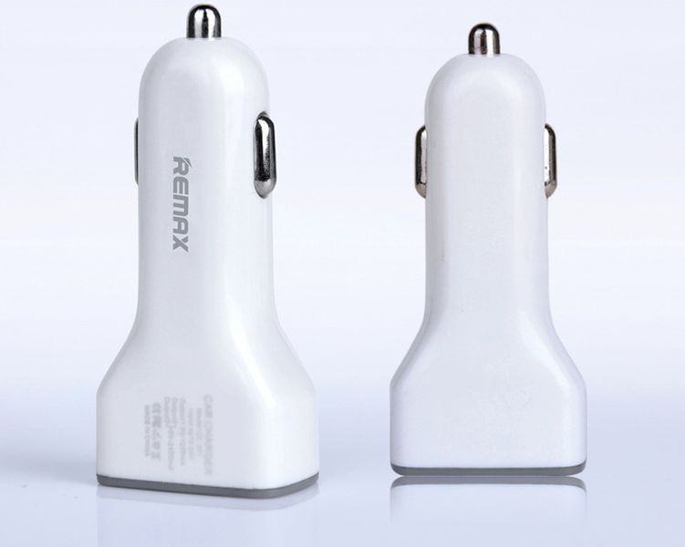 Автомобільна зарядка Remax на 2 USB (1.0 A/A 2.1) довга версія 20-001 фото