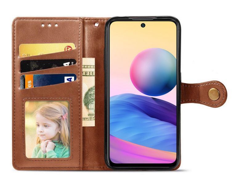 Шкіряний чохол книжка Galant Book для Motorola G15 Power / коричневий 204305 фото