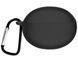 Силиконовый чехол с карабином для Huawei FreeBuds 5i (на фрибадс 5ай) черный 87354 фото 2