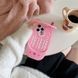 Силиконовый 3D чехол Mobile phone case для iPhone 15 Pro Max / розовый 099450 фото 4