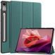 Шкіряний чохол книжка Crazy Horse для Lenovo Tab P12 (12.7") / зелений 093863 фото 1