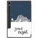 Шкіряний чохол книжка Crazy Horse для Samsung Tab S9 FE (10.9") good night 093937 фото 2